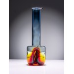 PAVEL HLAVA (CZECH / BOHEMIAN 1924 - 2003) - BLUE VASE