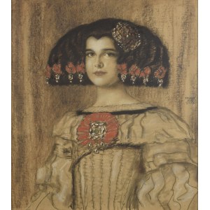 Franz von STUCK (1863-1928), Infante - Portrait de la fille de l'artiste, Mary