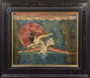 Zygmunt DOBRZYCKI (1896-1970), W cyrku - na linie, 1925
