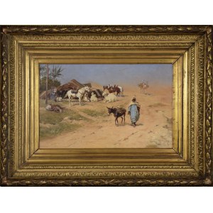 Tadeusz AJDUKIEWICZ (1852-1916), V oáze, 1898