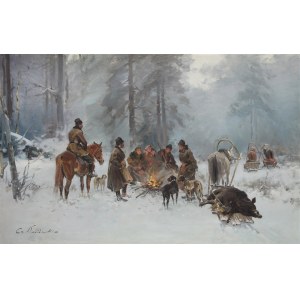 Czesław WASILEWSKI / Ignacy ZYGMUNTOWICZ (1875-1946), After the hunt