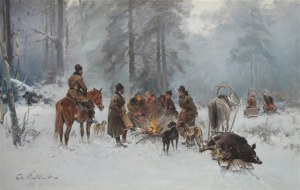 Czesław WASILEWSKI / Ignacy ZYGMUNTOWICZ (1875-1946), Po polowaniu