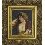 Kazimierz ALCHIMOWICZ (1840-1916), Woman in a dreamy lethargy
