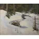 Antoni BROSZKIEWICZ (1872-1936), A stream in the forest