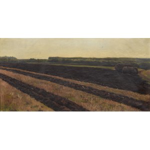 Piotr STACHIEWICZ (1858-1938) - attributed, Landscape with fields