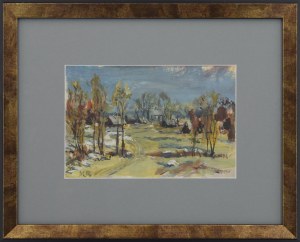 Michał Maksymilian REKUCKI (1884-1971), Para obrazów - Pejzaże z chatami