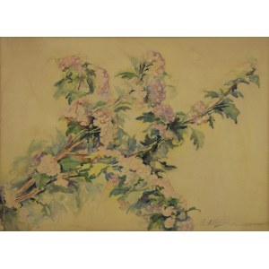 A. STARCZEWSKI, 20e siècle, Branche fleurie, vers 1950