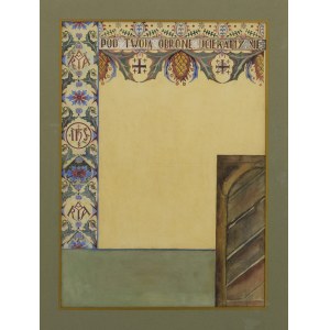 Kazimierz PUCHAŁA (1895-1986), Wall decoration design