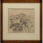 Wiktor I. GUTOWSKI (1884-1971), Jerozolima - widok na bazylikę Grobu Pańskiego, 1934
