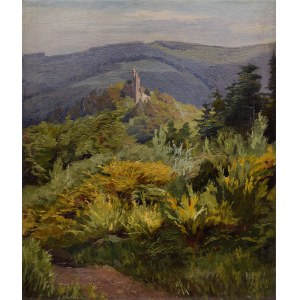 Wynford DEWHURST (1864-1941), Paysage avec ruines