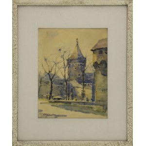 Henryk SAJDAK (1905-1995), Barbican with Stolarska Tower in Cracow
