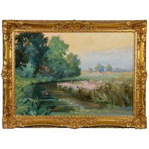Walery BROCHOCKI (1847-1923), By the Pond