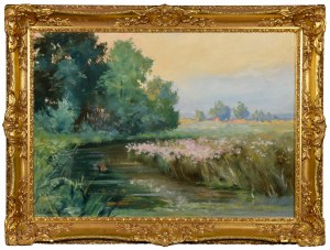Walery BROCHOCKI (1847-1923), Nad stawem
