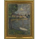 Jerzy FEDKOWICZ (1891-1959), Biała łódź w zatoce