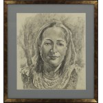 Michał Maksymilian REKUCKI (1884-1971), Portret kobiety w koralach