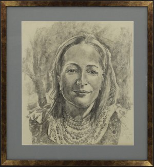 Michał Maksymilian REKUCKI (1884-1971), Portret kobiety w koralach