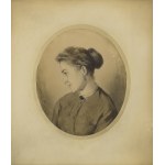Walery Eljasz-RADZIKOWSKI (1841-1905), Portret żony artysty z profilu, 1868