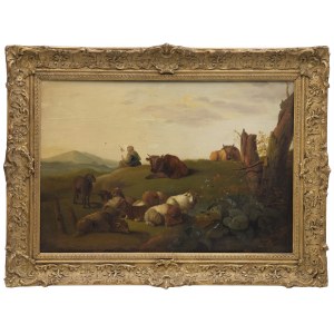 Painter unspecified, 19th century, At the Pasture