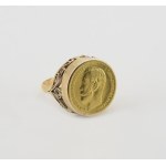 Ring with tsarist coin