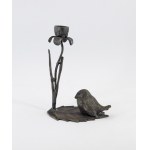 Candlestick with a sparrow