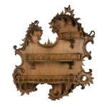 Wooden shelf in rococo manner