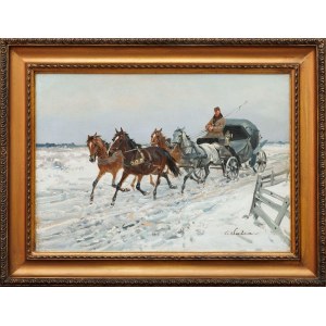 Czeslaw WASILEWSKI, THE CARRIER ON THE SNOW WAY