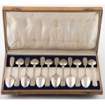 12 SPOONS, Russia, Moscow, Nikolai Pavlovich Pavlov, 1899 - 1908, Silver, sample 84, weight 295 g, length 14.5 cm.