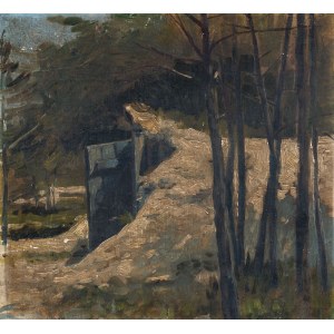 Eligiusz NIEWIADOMSKI - attributed, LODOWNIA POD ŚNIEGIEM, early 20th century.