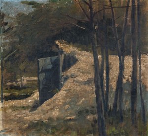 Eligiusz NIEWIADOMSKI - przypisywany, LODOWNIA POD ŚNIEGIEM, pocz. XX w.