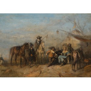 Alfred FRIEDLÄNDER, VISITING THE PRINCE IN THE CAMP
