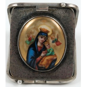 TABLET WITH MADONNA WITH CHILDREN, 19th century,