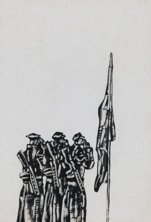 Roman OPAŁKA, PRZED SZTANDAREM, 1965