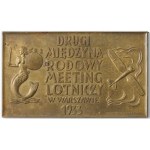PLAQUE, SECOND INTERNATIONAL AVIATION MEETING IN WARSAW, 1933
