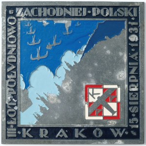 PLAKIETA, III LOT POŁUDNIOWO-ZACHODNIEJ POLSKI, Kraków, 15 sierpnia 1931