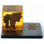 MINIATURE OF THE SLĄSKICH UPRISINGS MONUMENT, commemorating the launching of the MS Powstaniec Śląski, 1970