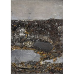 Józef SZAJNA (1922-2008), Bild mit schwarzem Fleck, 1959