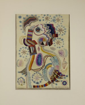 Jan ANISEROWICZ (1929-2007), z cyklu: Kosmos, 1977