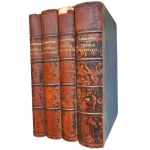 KOCHANOWSKI, Jan, Complete Works, Volumes 1–4, Warsaw, 1884, with handwritten notes by Prof. TADEUSZ ULEWICZ, half-leather binding
