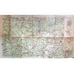 Autokarte der Tschechoslowakischen Republik č. 211, Automobilová mapa Československé republiky, Vídeň 1934, Poprad, Košice, Miskolc, Užhorod