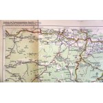 Autokarte der Tschechoslowakischen Republik č. 211, Automobilová mapa Československé republiky, Vídeň 1934, Poprad, Košice, Miskolc, Užhorod