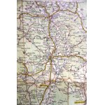 Autokarte der Tschechoslowakischen Republik č. 211, Automobilová mapa Československé republiky, Vídeň 1934, Poprad, Košice, Miskolc, Užhorod