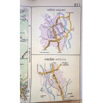 Autokarte der Tschechoslowakischen Republik č. 211, Automobilová mapa Československé republiky, Vídeň 1934, Poprad, Košice, Miskolc, Užhorod