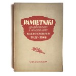 Pamiętniki spiskowców i więźniów galicyjskich 1832-1846, odręczna dedykacja od wydawcy dla prof. Tadeusza Ulewicza, opr. Karol Lewicki, Wrocław 1954 r.