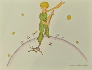 Antoine de Saint-Exupéry (1900 - 1944) Mały Książę sprząta Planetę z cyklu Mały Książę, 2023 (1943)
