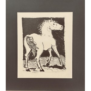 Pablo Picasso (1881-1973), Cheval (horse) from a series of 31 engravings to Buffon's texts, 1970