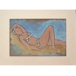 Tymon Niesiołowski (1882-1965),On the beach,ca.1955