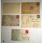 set of five Danzig postcards