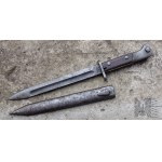 IIRP/WP: Polish bayonet wz.28 Radom to: Mauser Rifle/ September Campaign/ Eagle wz.27 on Scabbard.