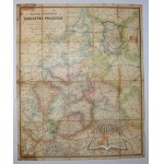 (POLAND). Mappa of the Kingdom of Poland with distance marking on iron, beaten and ordinary roads.