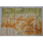 (TATRY). ZWOLIŃSKI Tadeusz, Mapa środkowej części Tatr.